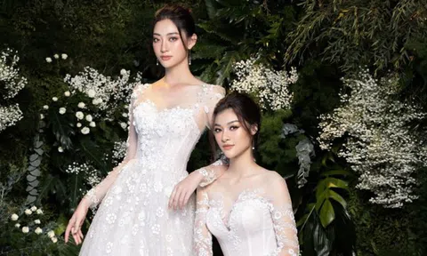 Lương Thùy Linh, Kiều Loan diện áo cưới đẹp ngất ngây, fan 'lịm tim' vì nhan sắc rạng ngời